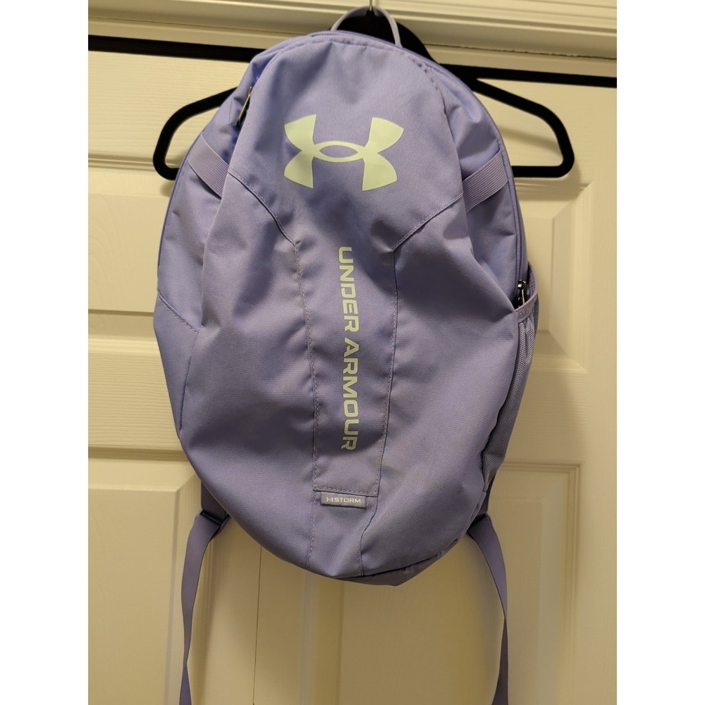 Under Armour Storm Hustle Lite Backpack Purple Kids Sports Travel Bag Large